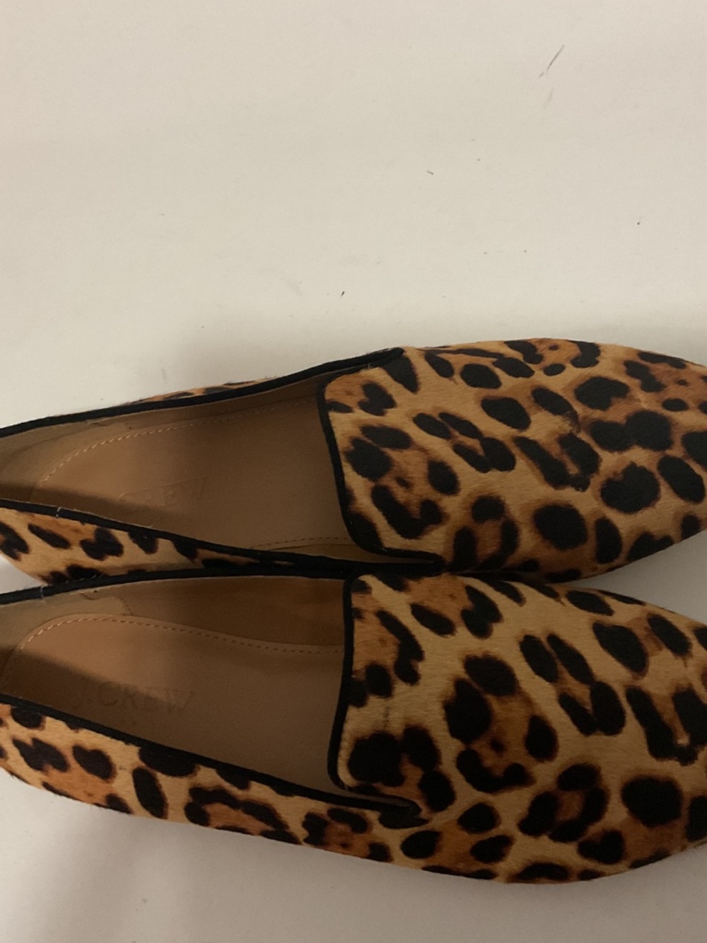 J. Crew NWOT Leopard Print Calf Hair Loafers, Size 7.5 - Picture 5 of 6